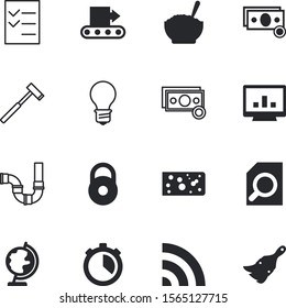 web vector icon set such as: raindrop, bowl, spoon, cheddar, open, deadline, day, message, process, application, decoration, nature, loupe, clip, arrow, fitness, tasty, development, inspiration