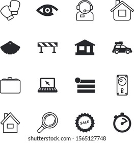 web vector icon set such as: suit, confetti, promotion, car, knock, focus, complementary, barricade, motor, portrait, optical, point, handle, bar, desktop, head, exercise, digital, fitness, sales