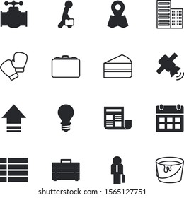 web vector icon set such as: lease, city, pastry, construction, pointer, vertical, glass, image, delicious, shine, chatting, speech, build, law, upgrade, sportswear, marker, cupcake, road, protection
