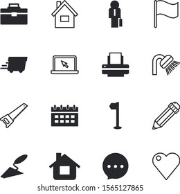 web vector icon set such as: school, housing, town, logo, avatar, transportation, pendant, point, calendar, clean, recovery, trashcan, mobility, fitness, recycle, communicate, bubble, face, female