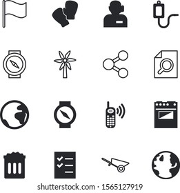 web vector icon set such as: clip, kitchenware, line, small, tower, find, close, list, ocean, search, network, internet, model, group, storage, operator, med, save, ambulance, cook, bucket, data