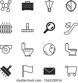 web vector icon set such as: trendy, badge, game, system, lock, shop, careful, icons, blue, send, encryption, focus, tools, closeup, scraper, stair, cold, tourism, connect, planet, notice, shield