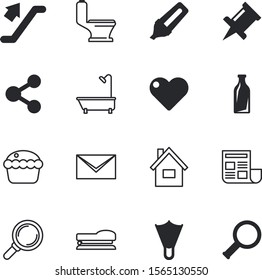 web vector icon set such as: writing, law, stapler, new, broken, navigation, flipper, water, list, contact, felt, day, agreement, bottle, highlighter, stairway, passion, service, prick, garbage, app