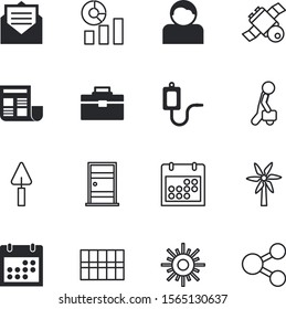 web vector icon set such as: letter, act, receive, group, warmer, broadcasting, support, sales, network, glass, team, hub, micro, professional, job, metro, wireless, teacher, space, sun, dutch, bed