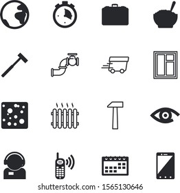 web vector icon set such as: health, clock, main, tool, fit, search, house, finance, talk, document, types, competition, job, valve, paper, heat, year, fuel, businessman, event, single, free, bag