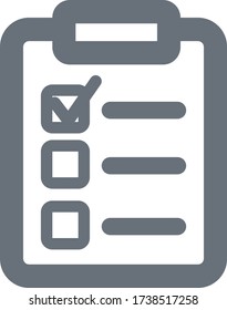 Web vector icon - TODO, checklist