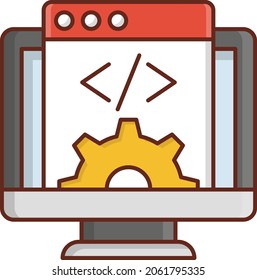 ilustración de web Vector en un fondo transparente. Símbolos de calidad premium. Icono de color plano de línea vectorial para el concepto y el diseño gráfico.