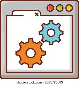web Vector illustration on a transparent background. Premium quality symbols. Vector Line Flat color  icon for concept and graphic design.