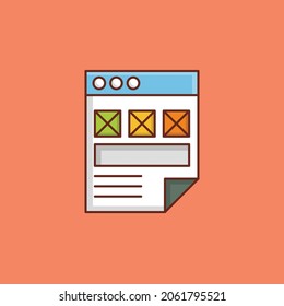 web Vector illustration on a transparent background. Premium quality symbols. Vector Line Flat color  icon for concept and graphic design.