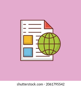 web Vector illustration on a transparent background. Premium quality symbols. Vector Line Flat color  icon for concept and graphic design.