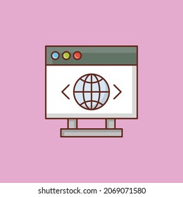 web Vector illustration on a transparent background. Premium quality symbols. Vector Line Flat color  icon for concept and graphic design.