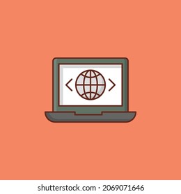 web Vector illustration on a transparent background. Premium quality symbols. Vector Line Flat color  icon for concept and graphic design.