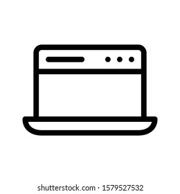 web vector thin line icon 