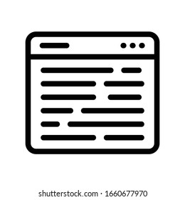 web vector thin line icon 