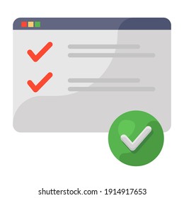 
Web Verification Icon In Editable Style 