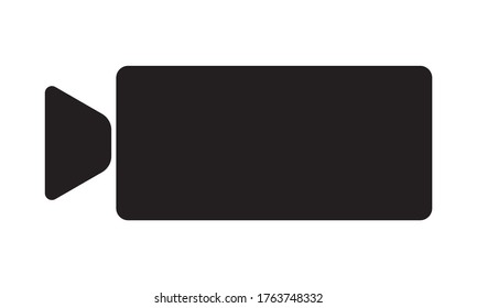 Web video camera against white background