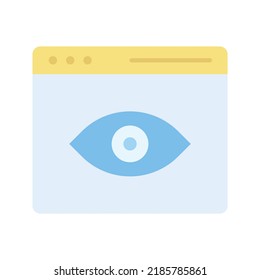 Web Visibility icon vector image. Can also be used for Search Engine Optimization. Suitable for mobile apps, web apps and print media.