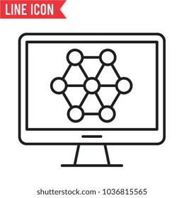 Web visibility vector icon