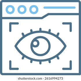 Web Vision Line Two Colour Icon