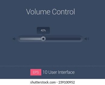 Web volume controls sliders