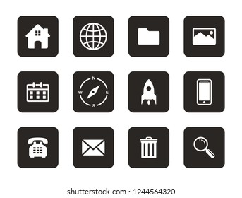 Web, website, app mobile icon set