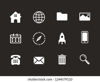 Web, website, app mobile icon set