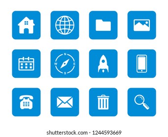 Web, website, app mobile icon set