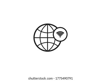Web WiFi Signals Icon - Web Internet Symbol