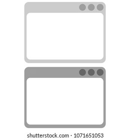 Web window icon, vector illustration