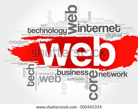 WEB word cloud, business concept