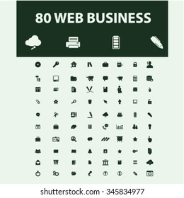 web work, business, home office, supplies, icons, signs vector concept set for infographics, mobile, website, application 