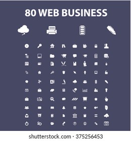 web work, business, home office, supplies, icons
