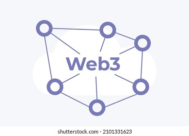 web3 blockchain and token economy gateway network icon