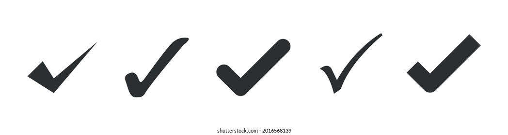 Icono de comprobación WebRecognition aislado, establezca el signo de calidad. Vector de acciones