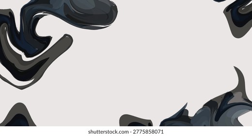Webbackground abstract white snow and black contrasting dark blue and brown with liquid or marble pattern banner poster on building infrastructure wall visually pleasing