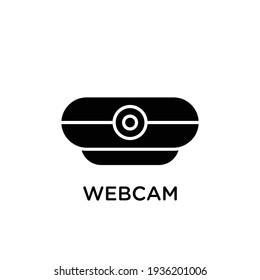 webcam black filled silhouette icon design