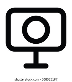 Webcam Bold Line Vector Icon
