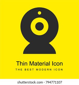 webcam bright yellow material minimal icon or logo design