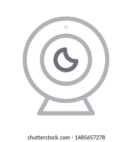 webcam colour line vector icon