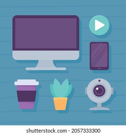webcam computer mobile and others icons