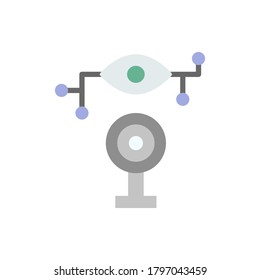 Webcam cyber attack icon. Simple color vector elements of hacks icons for ui and ux, website or mobile application