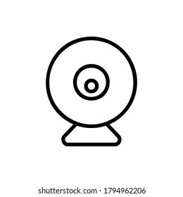 Webcam, Desktop Camera Icon Logo Vector Isolated. Computer and Hardware Icon Set. Editable Stroke and Pixel Perfect.