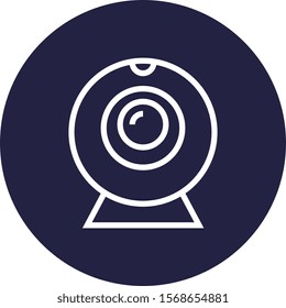 Webcam Desktop Camera Outline Icon
