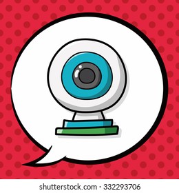 webcam doodle, speech bubble