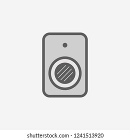 Webcam field outline icon. Element of 2 color simple icon. Thin line icon for website design and development, app development. Premium icon