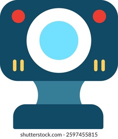 Webcam Flat Illustration Vector Design
