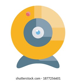Webcam Flat Vector Illustration. EPS 10 File 