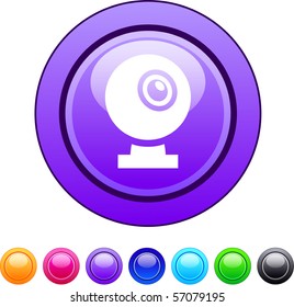 Webcam glossy circle web buttons.