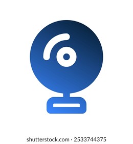 Iconos de relleno de degradado de cámara web. símbolos de iconos de tecnología de estilo moderno para Web, interfaz de usuario y App móvil.