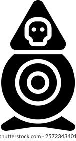 Webcam Hacks Icon Glyph Vector Illustration